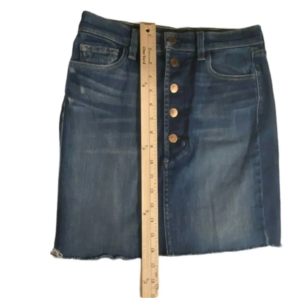 J Brand Rosalie Skirt Isolated EUC mini skirt raw hem Sz 25 - Picture 3 of 9